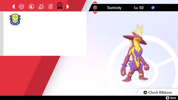 Pokemon Sword And Shield Unmodified Shiny Toxtricity Gmax Etsy Nederland