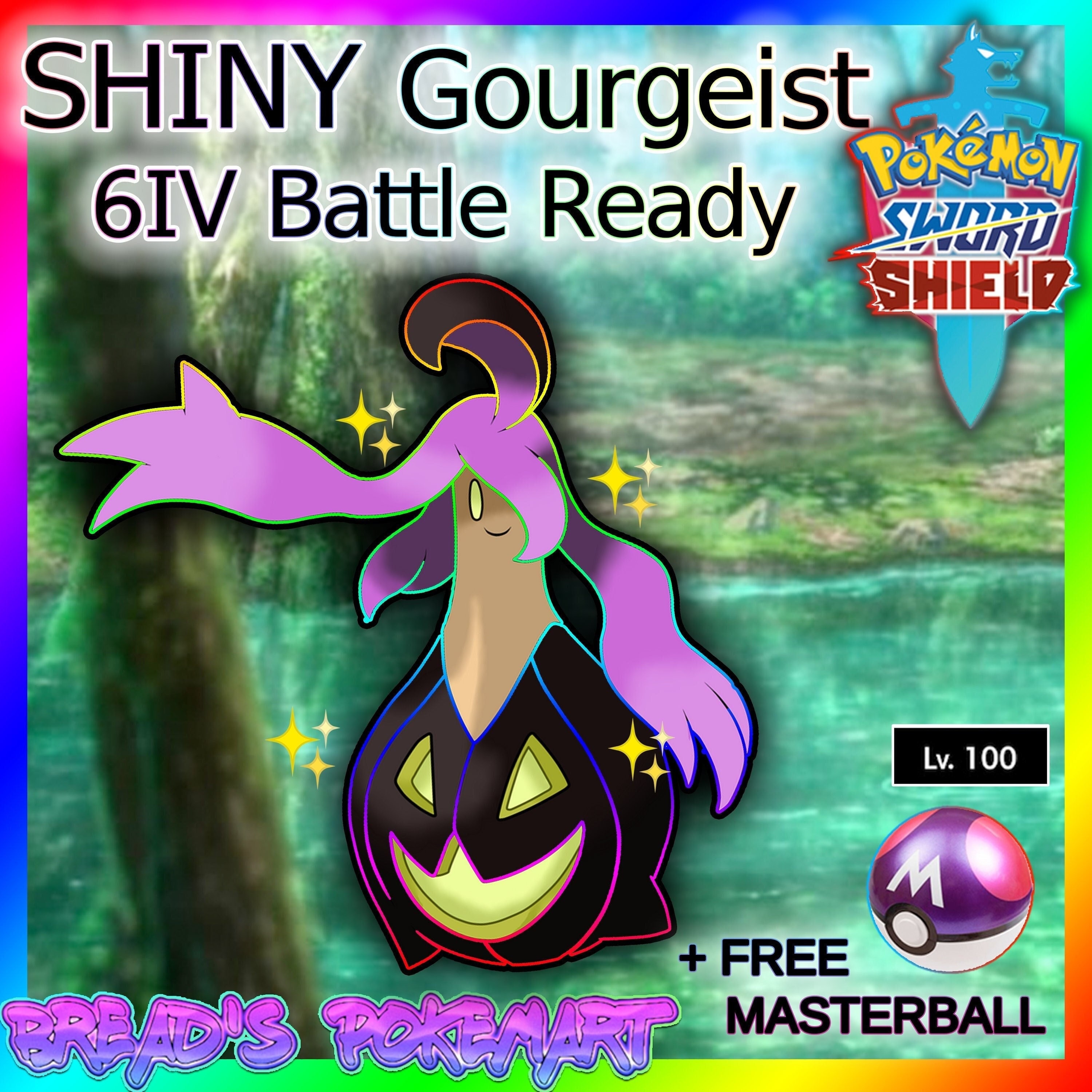 Pokemon Sword and Shield // Ultra Shiny 6IV GOURGEIST // Ready - Etsy