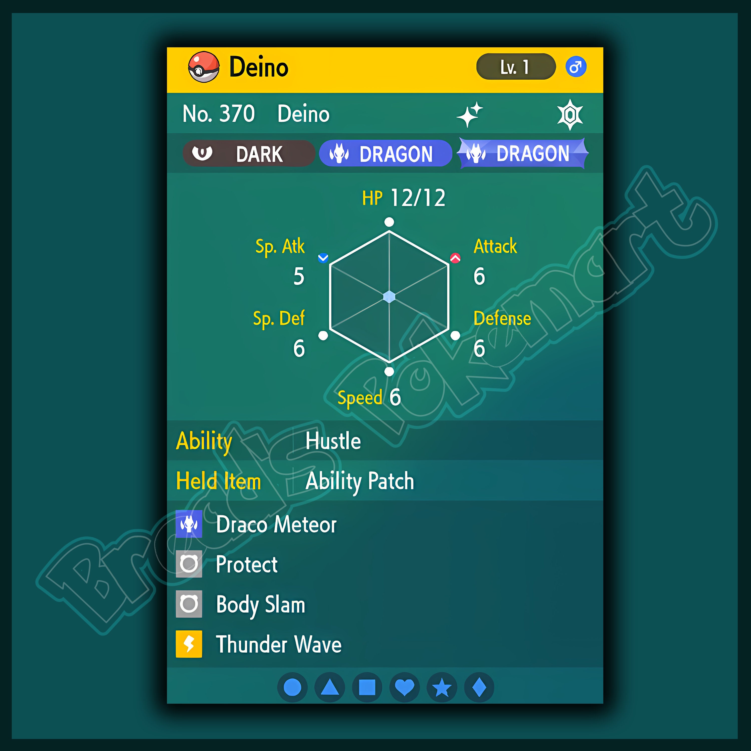 DEINO Shiny 6IV / Pokemon Scarlet and Violet / lv1 Ready to -  Portugal