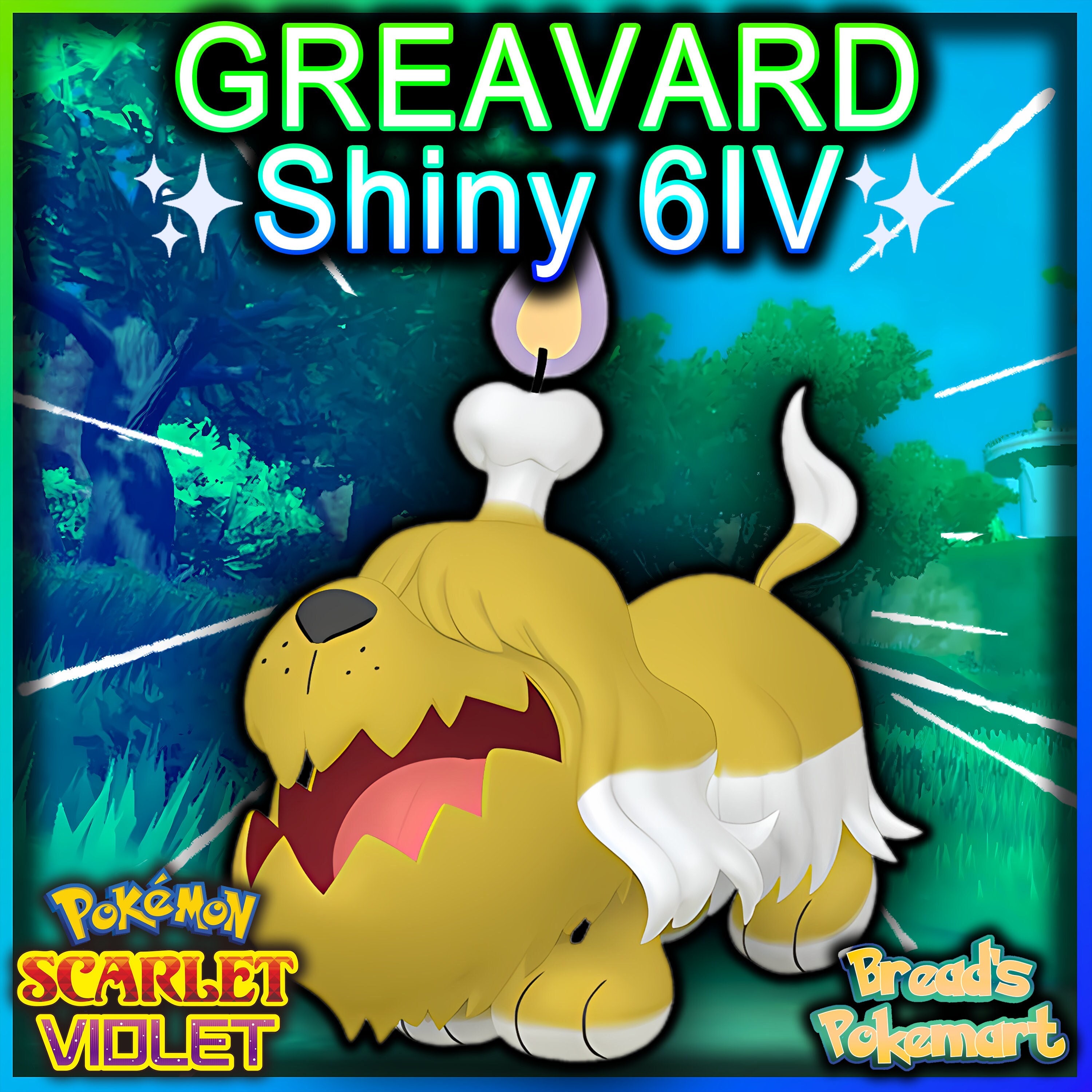 GREAVARD Shiny 6IV / Pokemon Scarlet and Violet / Lv1 Ready to -   Finland