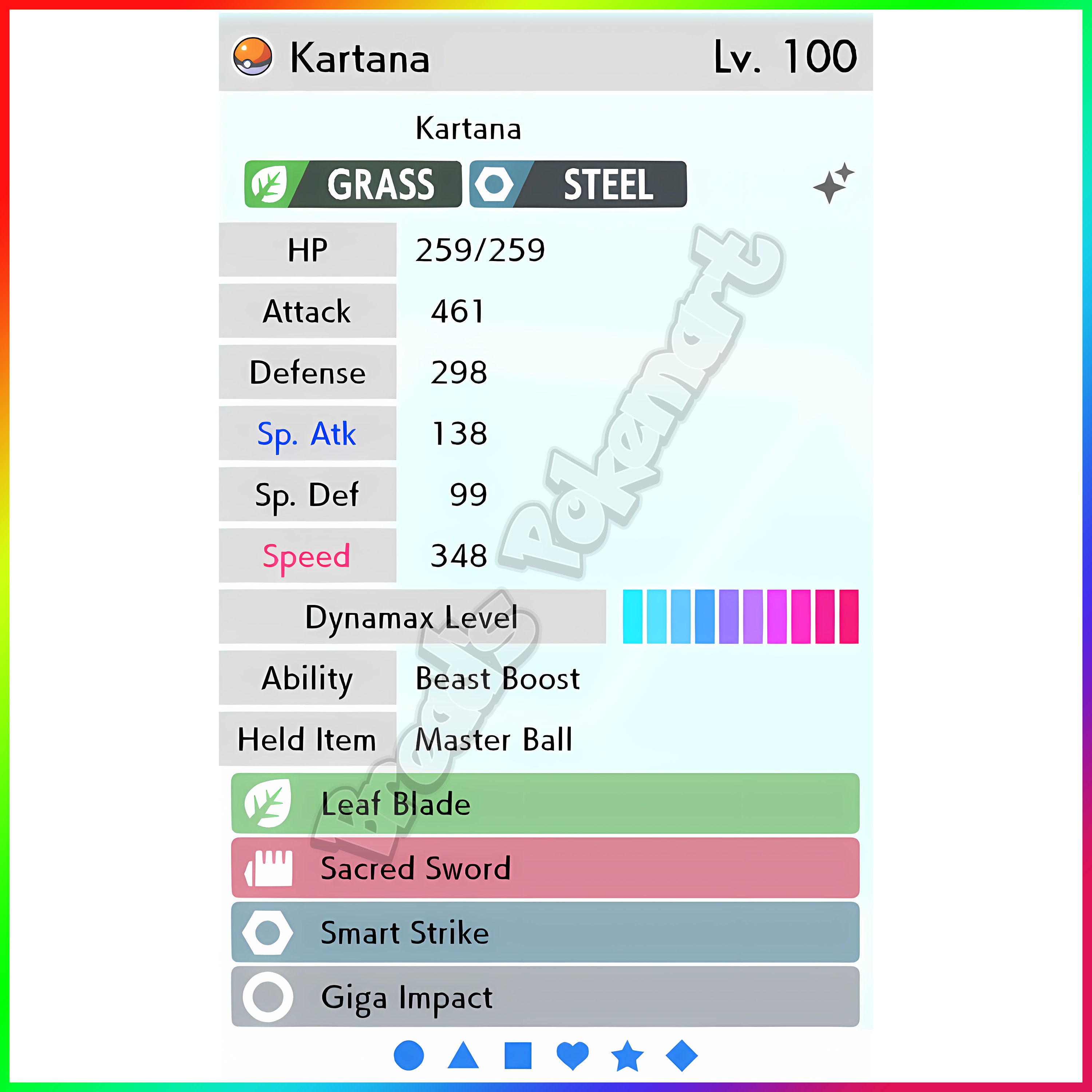 Ultra SHINY 6IV KARTANA / Pokemon Sword and Shield / Alolan 