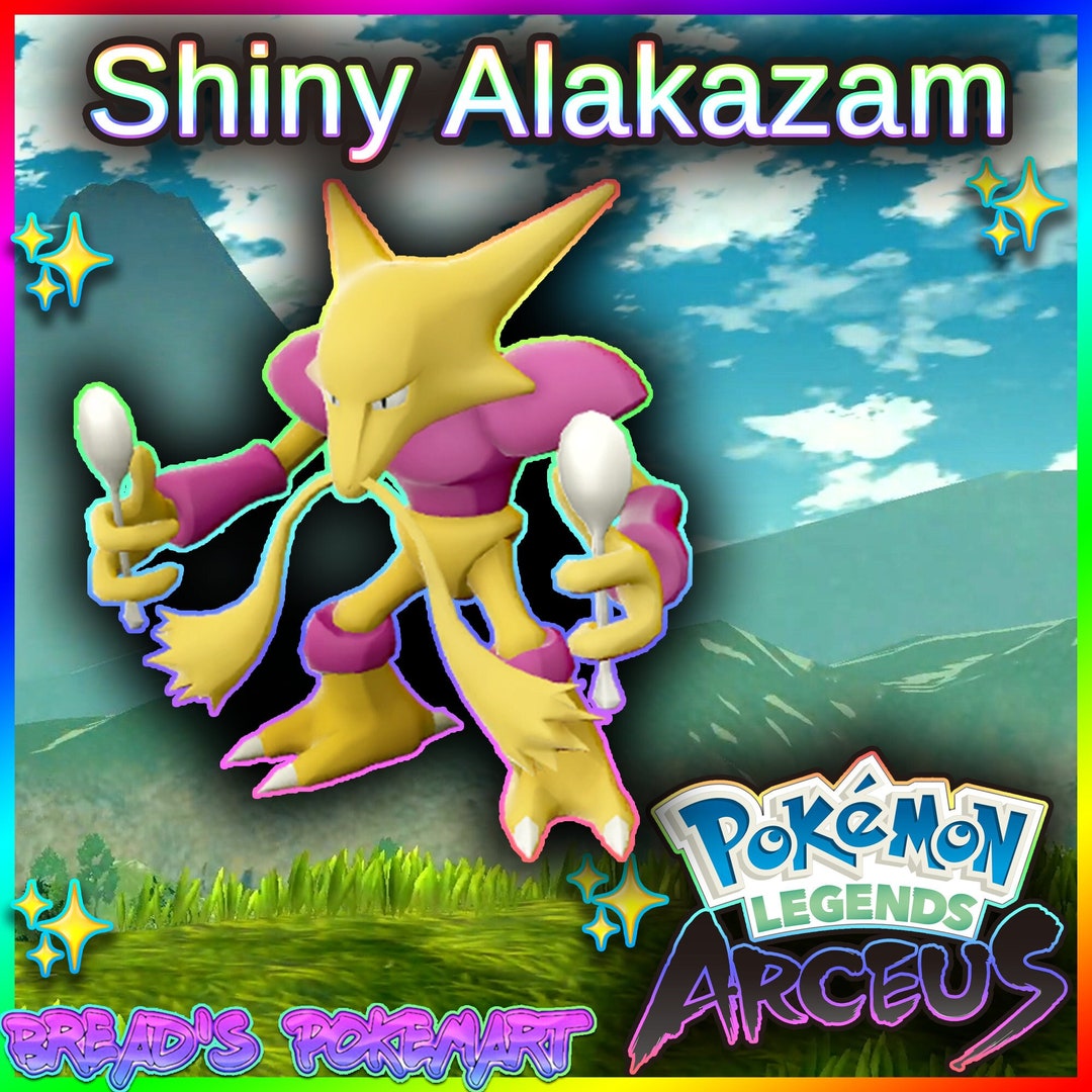 Shiny Alakazam / Pokemon Let's Go / 6IV Pokemon / Shiny Pokemon