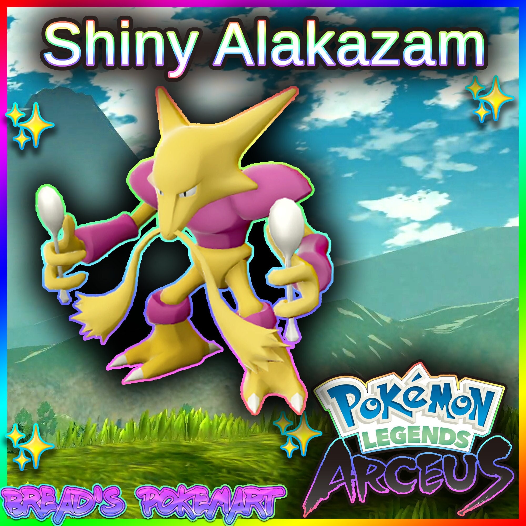 Shiny Alakazam alpha best Stats // Pokemon Legends: Arceus 