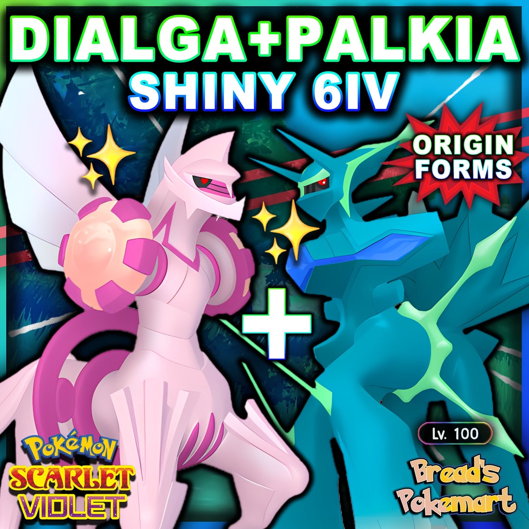 Shiny Dialga, Palkia, and Giratina Meet Origin Dialga [Pokémon Legends:  Arceus] 