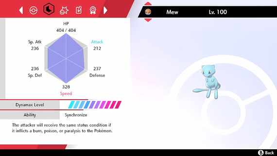 Shiny Pokémon GO Mew 6IV competitive Sword & Shield Nintendo Switch HOME