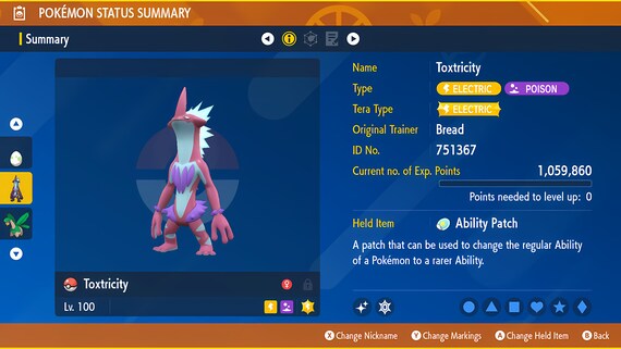 Ultra SHINY 6IV TOXEL // Pokemon Sword and Shield // Lv1 // -  Israel