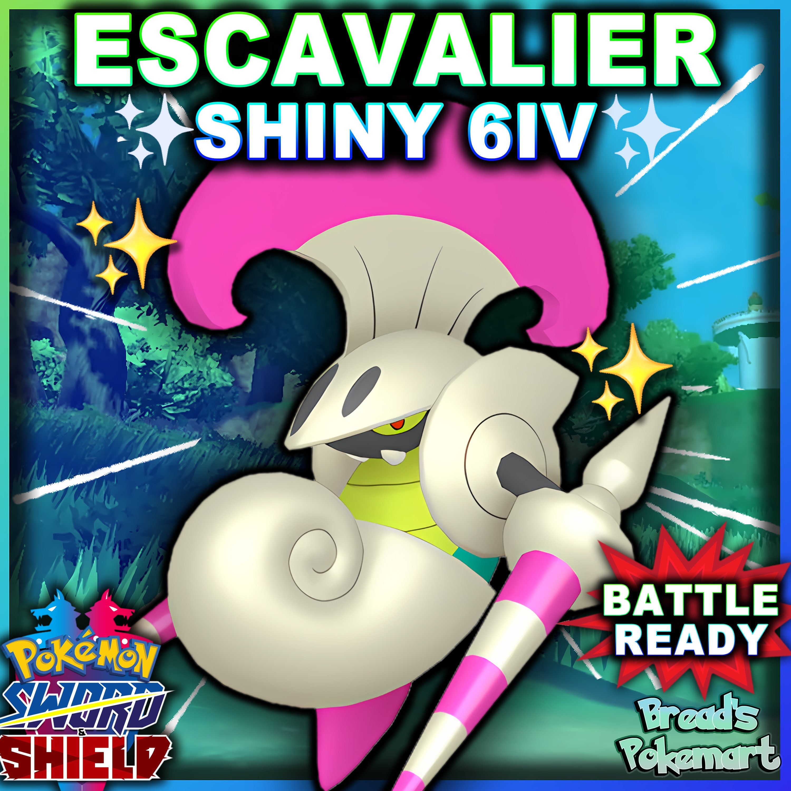 Pokemon Sword and Shield Shiny Giratina 6IV-EV Trained