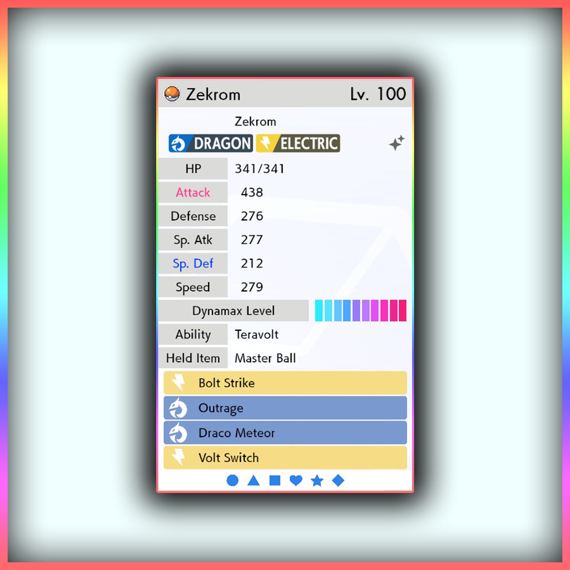 Zekrom • Competitive • 6IVs • Level 100 • Online Battle-ready