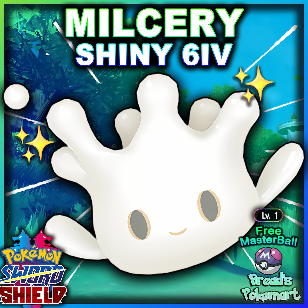 Ultra SHINY 6IV MILCERY // Pokemon Sword and Shield // Lv1