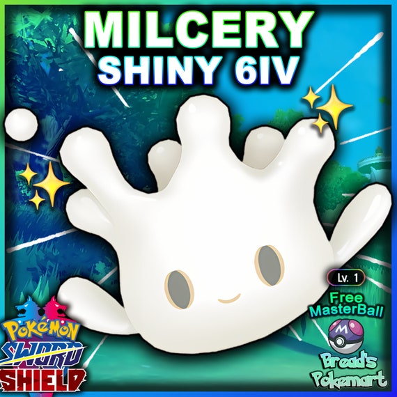 Ultra SHINY 6IV MILCERY // Pokemon Sword and Shield // Lv1 // 