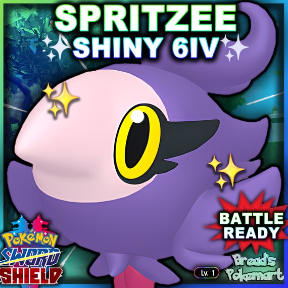 Ultra SHINY 6IV SPRITZEE // Pokemon Sword and Shield // lv1 // Raise for  Competitive Battle Free MasterBall // Customizable // Fast Trade -   Portugal