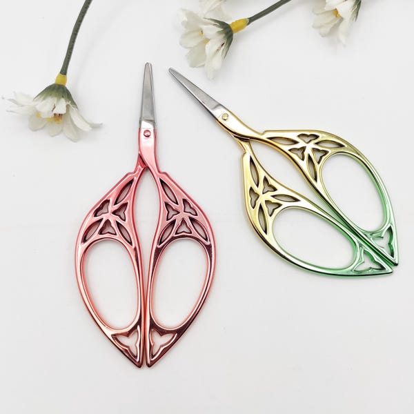 Leaf Style Embroidery Scissors: Sharp Crafting Tool
