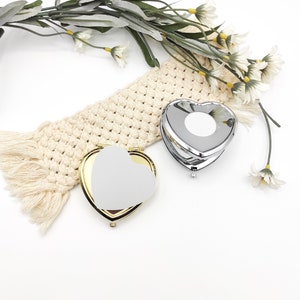 Heart Embroidery Pocket Mirror Kit: DIY Cross Stitch Gift