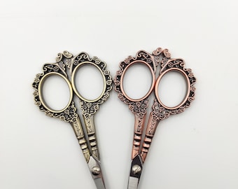 Floral Embroidery Scissors: Small Sharp Stainless Steel Craft Scissors