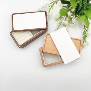 Holz Schmuckschatulle für Handstickerei/Kreuzstich/Nadelarbeit und DIY handgemachte Projekte