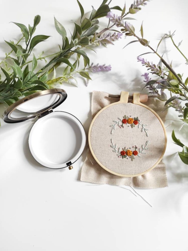 Pill box Handmade Pill Case Floral Embroidery,Mother/'s day,Anniversary Gift Personalized Gift Personalize Handmade Embroidered Pill Box
