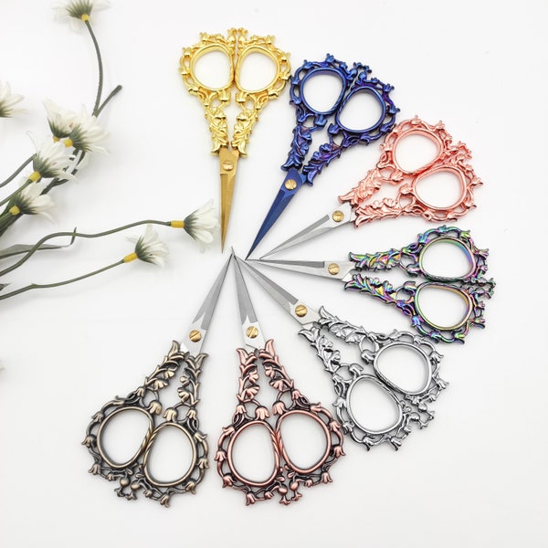 Bell Flower Embroidery Scissors: Sharp Stainless Steel Craft Scissors
