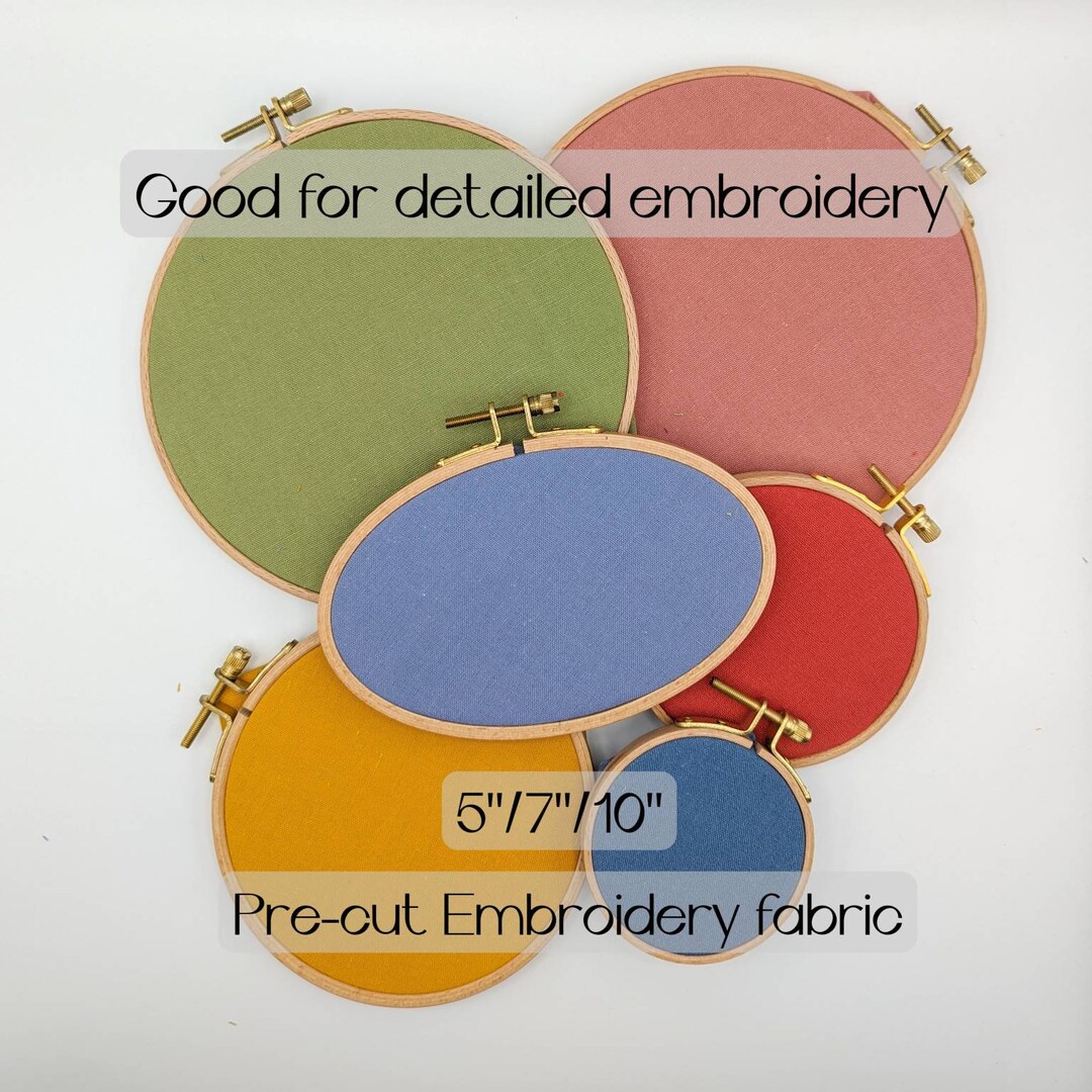 Fabric Bundle, Hand Embroidery Fabric Bundle, Cotton Linen Fabric for