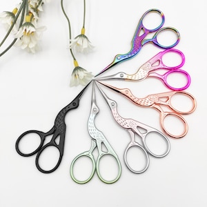 Stork Embroidery Scissors: Sharp Stainless Steel Craft Scissors