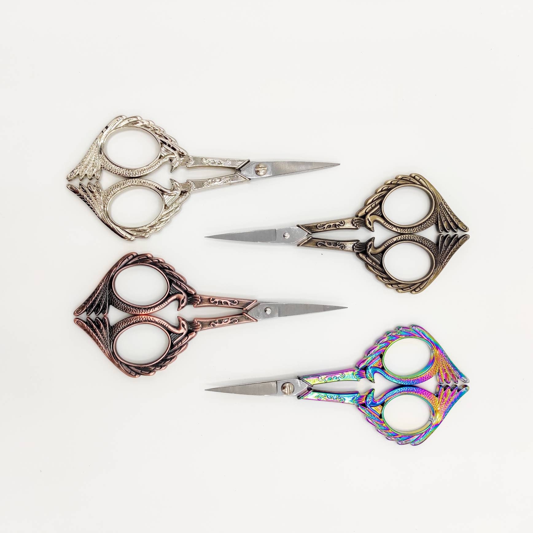 Peafowl Embroidery/ Cross Stitch Scissors, Craft Scissors, Floss Scissors,  Thread Scissors, Sewing Scissors, Vintage Scissors 