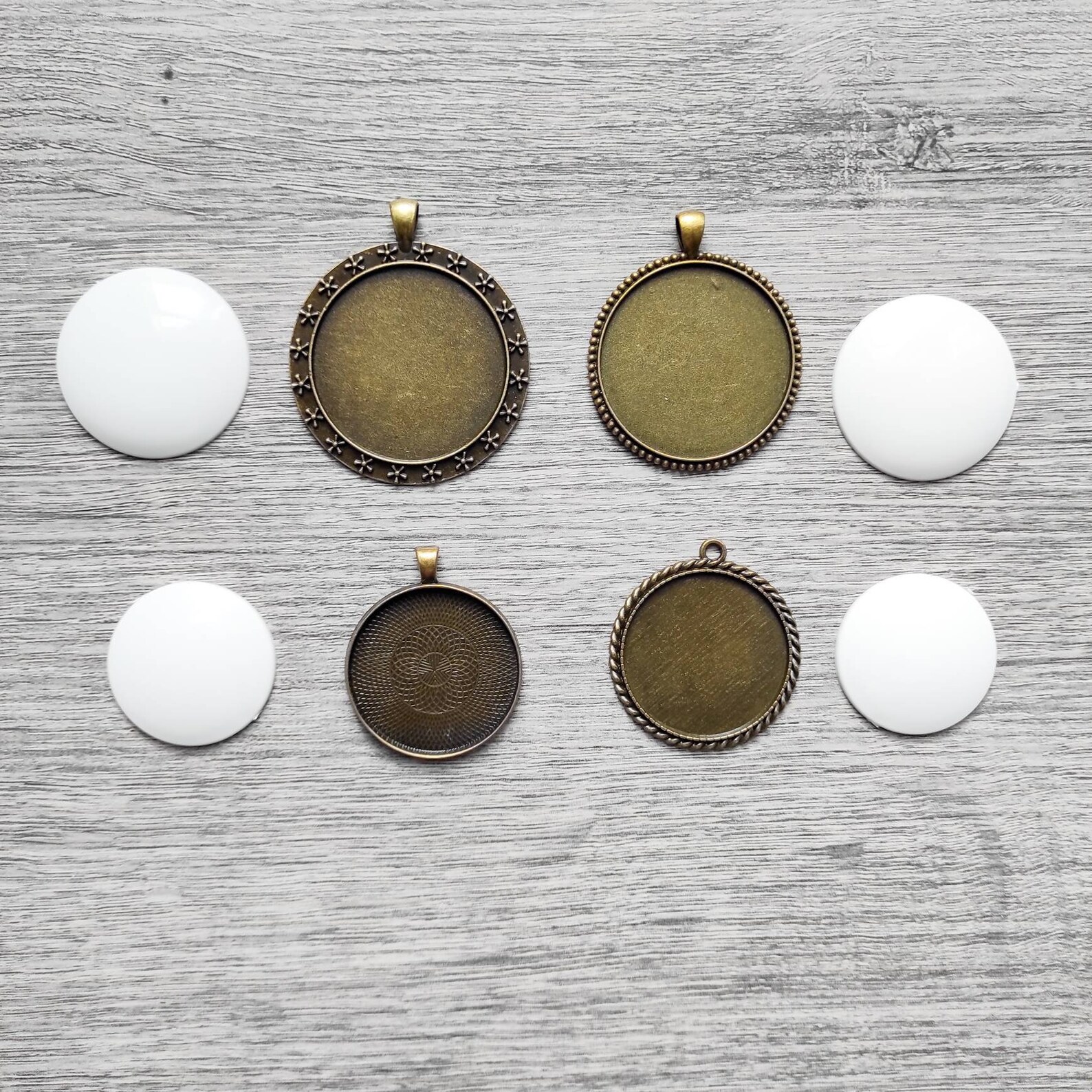 Large blank pendantRound blank embroidery pendant Embroidery Etsy