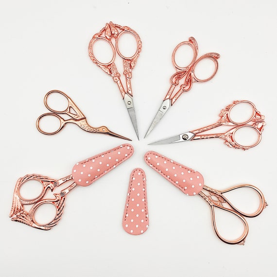 Pink Professional Sewing Scissors Thread Cutter Jewelry Tools For