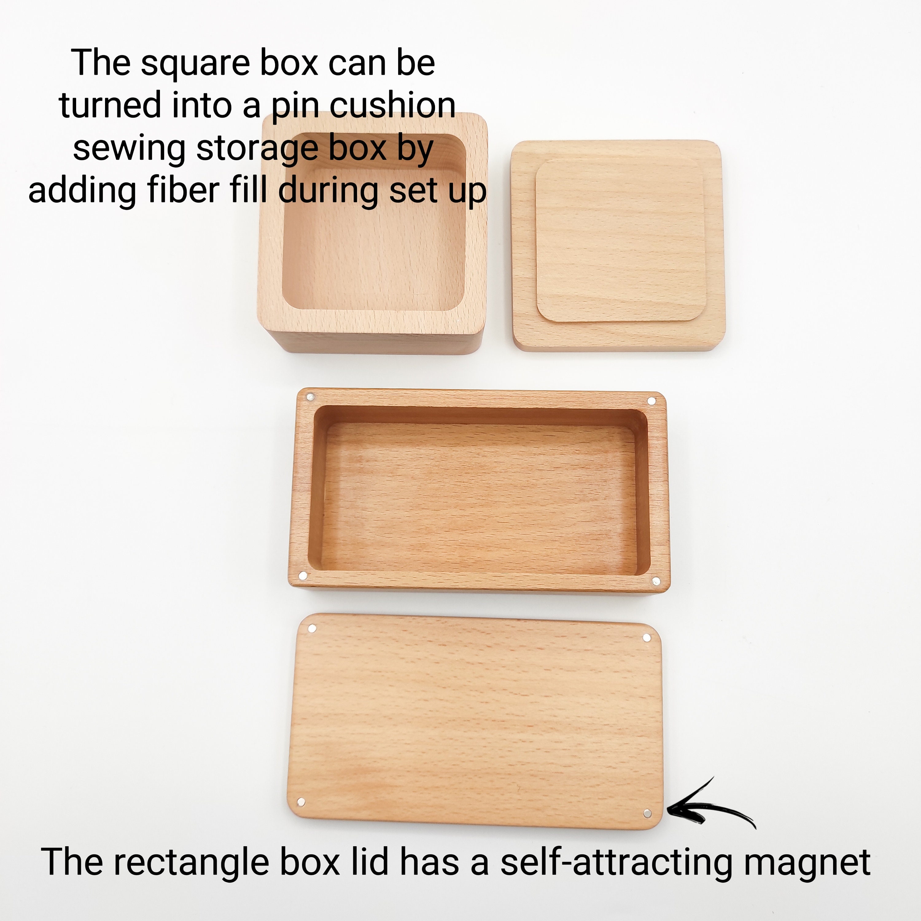 【新品未使用】BOX&NEEDLE Jewelry Box ジュエリーボックス アクセサリーケース ジュエリーボックス レディース 大容量 木製