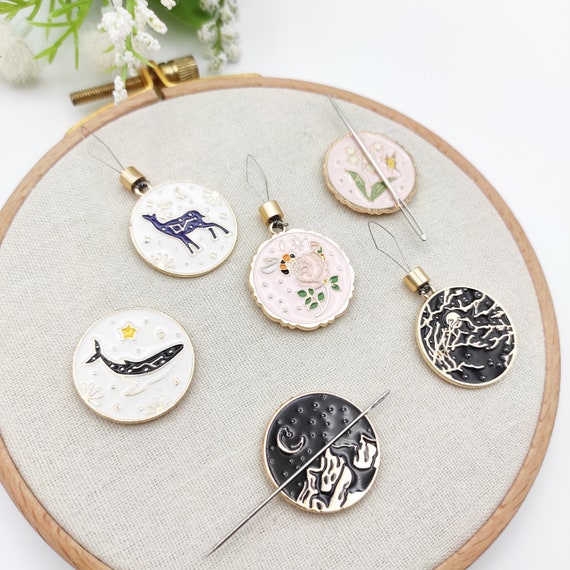 Enamel Needle  Threader : Embroidery Sewing Needlecraft
