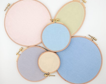 Cotton-Linen Fabric Bundle: Hand Embroidery Craft Supplies