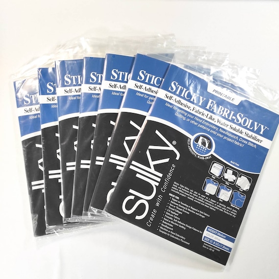 Stick and Stitch/sulky Sticky Printable Water Soluble - Etsy