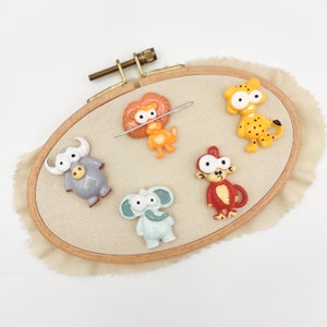 Animal Resin Needle Minder: Embroidery, Cross Stitch Tool