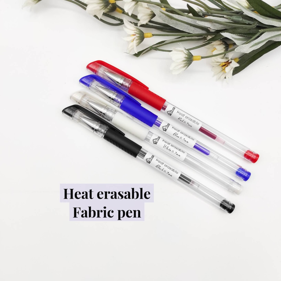 Heat Erasable Pen, Fabric Heat Erasable Pen, Hand Embroidery Pattern Transfer Pen, White/black