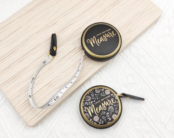 Floral Tape Measure: 60"/150cm Double-Sided Retractable Leather