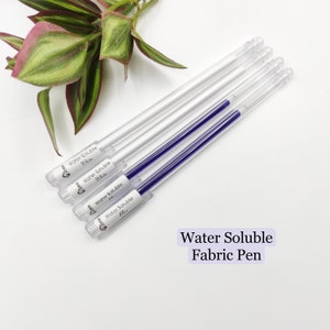 Water Soluble Fabric Pen: White & Blue Ink