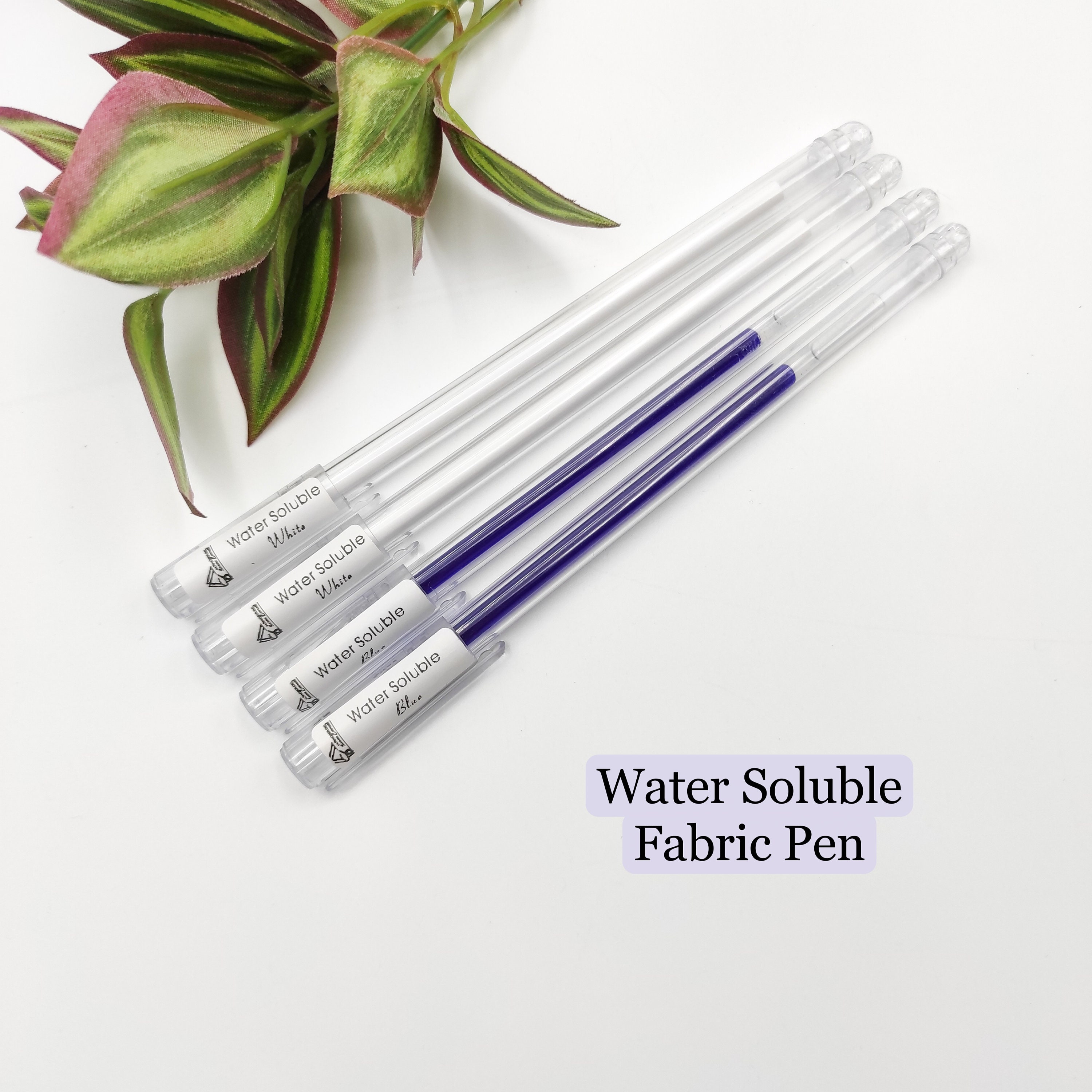 White Fabric Pen, White Roll Pen for Embroidery Pattern Transfer on Dark  Fabric, Embroidery Design Transfer Pen 