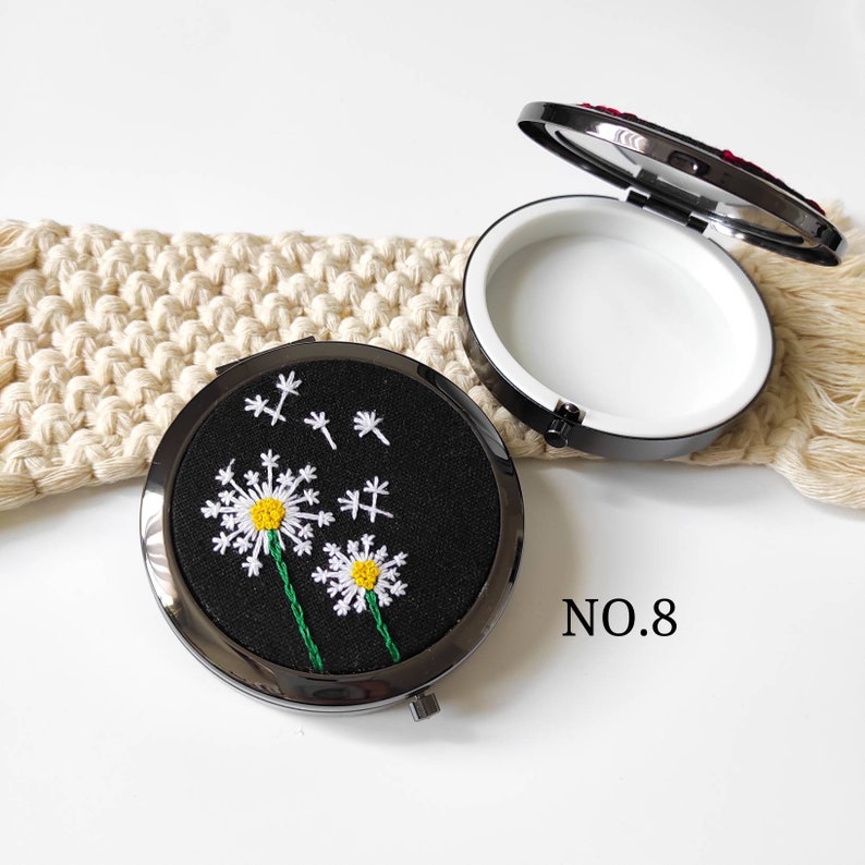 Elegant Handmade Embroidered Pill Box Floral Embroidery Etsy
