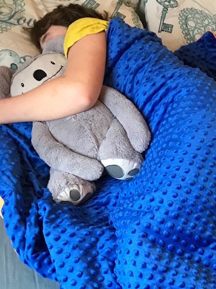 NEW Weighted Blanket & Soft removable cover 10lb 4.5kg 122cm | Etsy