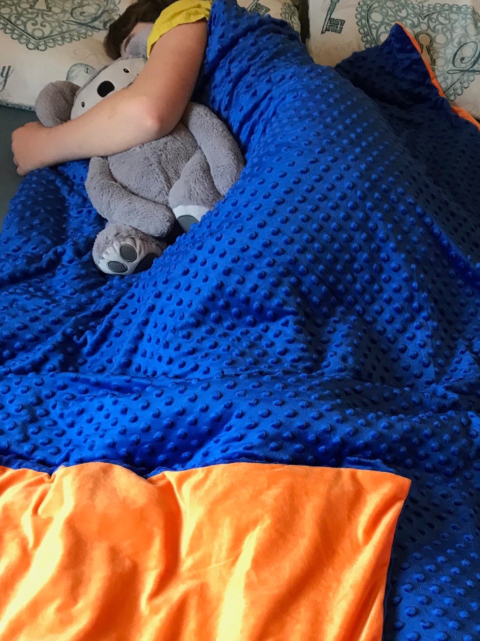 NEW Weighted Blanket & Soft removable cover 10lb 4.5kg 122cm | Etsy