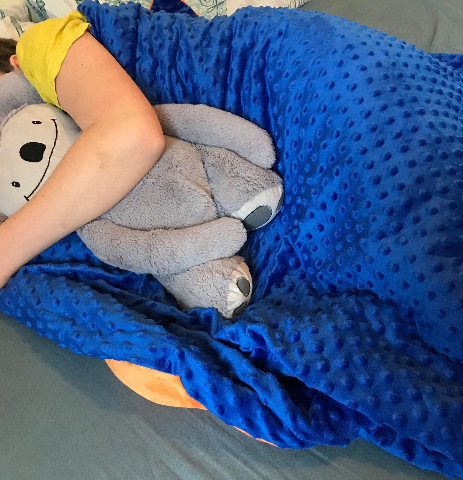 NEW Weighted Blanket & Soft removable cover 10lb 4.5kg 122cm | Etsy