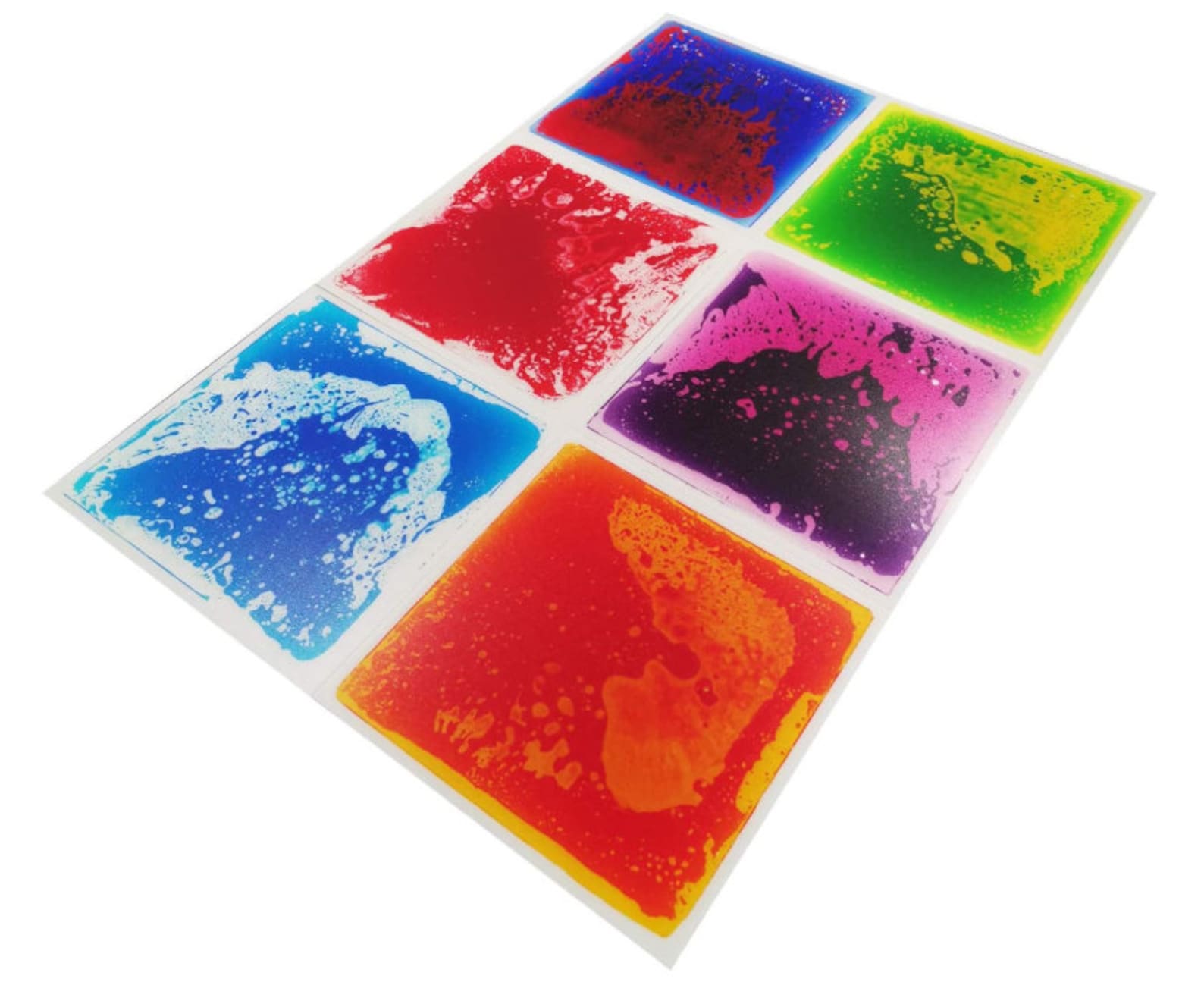 Liquid Floor Tiles Sensory Play Toy 50cm x 50cm 6 Colours. Etsy