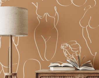 Venetian Portico Peel and Stick Wallpaper Custom Bedroom Decor Traditional Prepasted Wall Decor Line Art Design Personalized Size Color #048