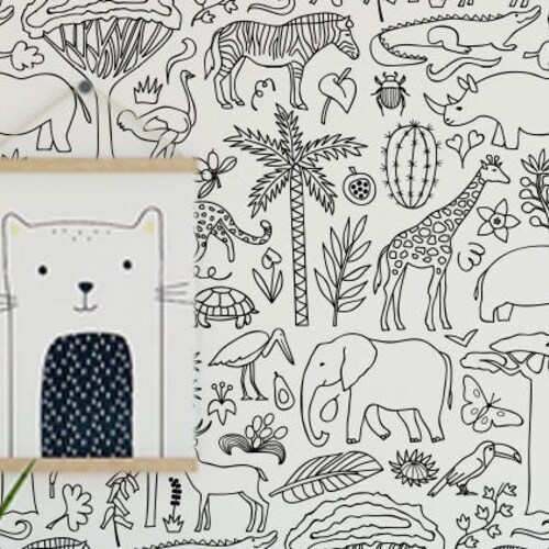 Dalmatian Removable Wallpaper. Peel and Stick. Peel and Stick Etsy