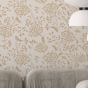 Beautiful Garden Peel and Stick Wallpaper Nursery Flower Wall Decor Bedroom Wall Decor Custom Design Traditional Wallpaper Prepasted #360