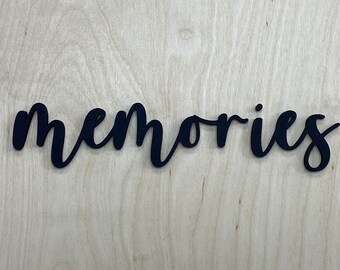 Home wall sign, family room decor, living room decor, photo gallery sign, bedroom wall decor, memories wall sign laser cut wood sign #WS08