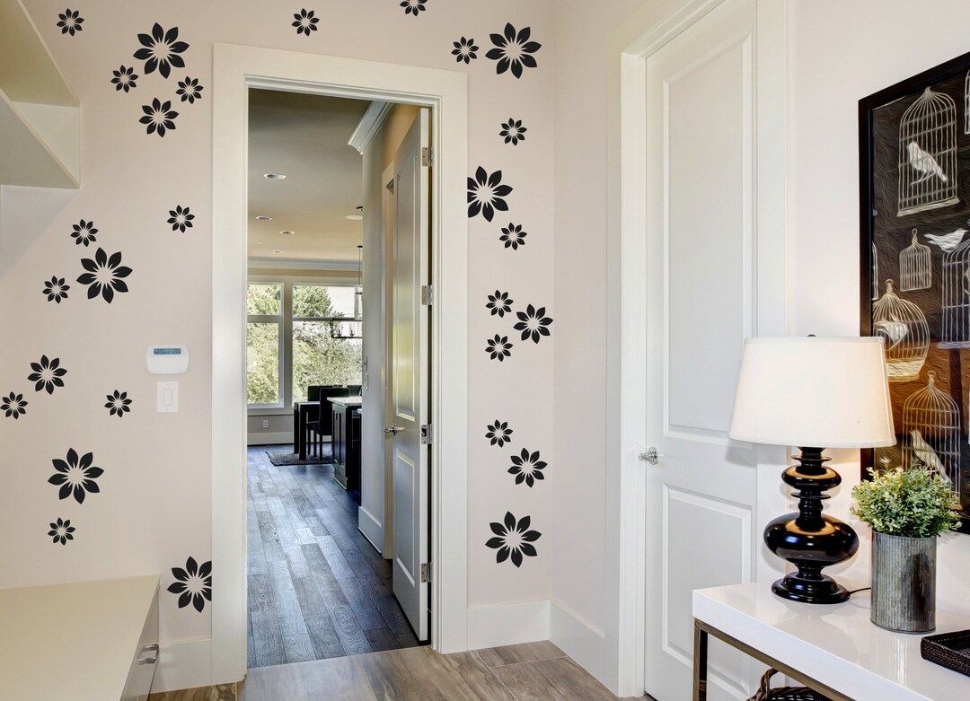Flowers Wall Decals - Sunflower Decal Set, Sticker Pack, Home Wall ...