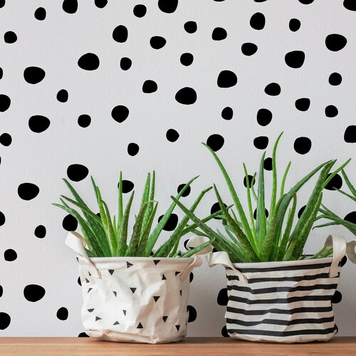 Polka Dot Wall Decals Mini Dot Small Dots Nursery Decals Etsy