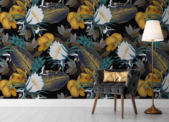 Bold Floral Wallpaper  Jossi Design