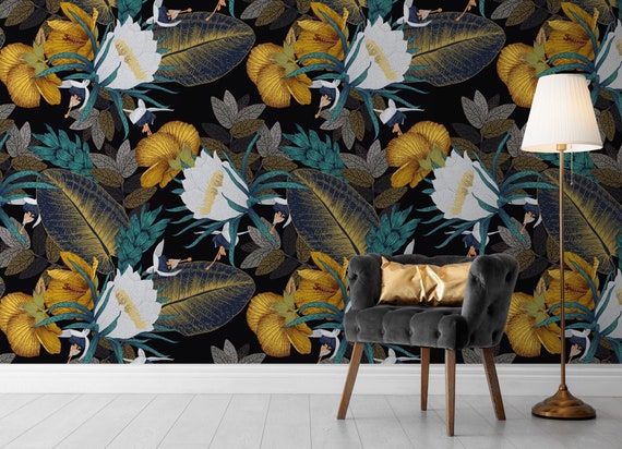 Bold Floral Wallpaper  Jossi Design