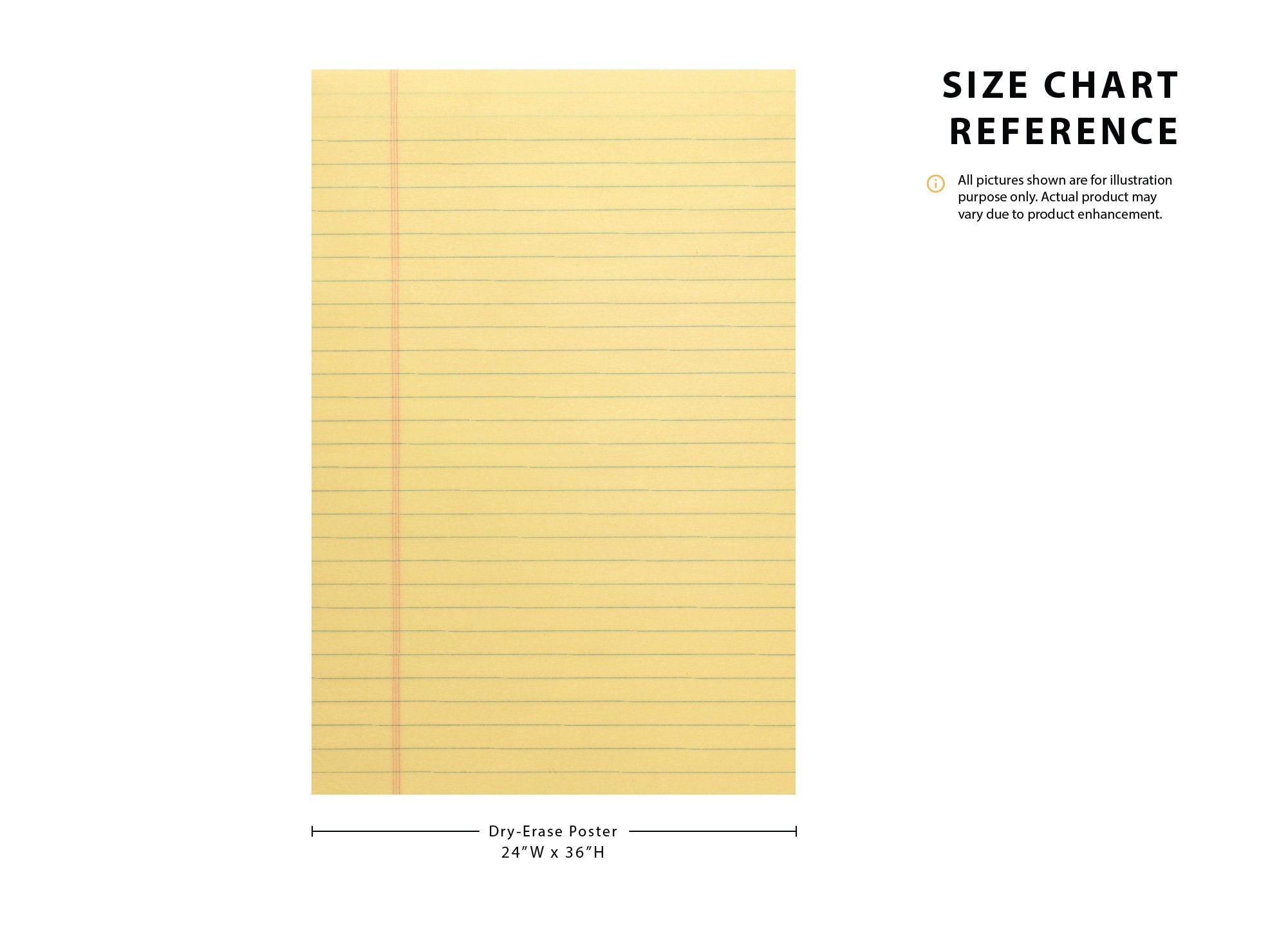 Notepad Dry Erase Poster Peel and Stick Dry Erase Note Etsy