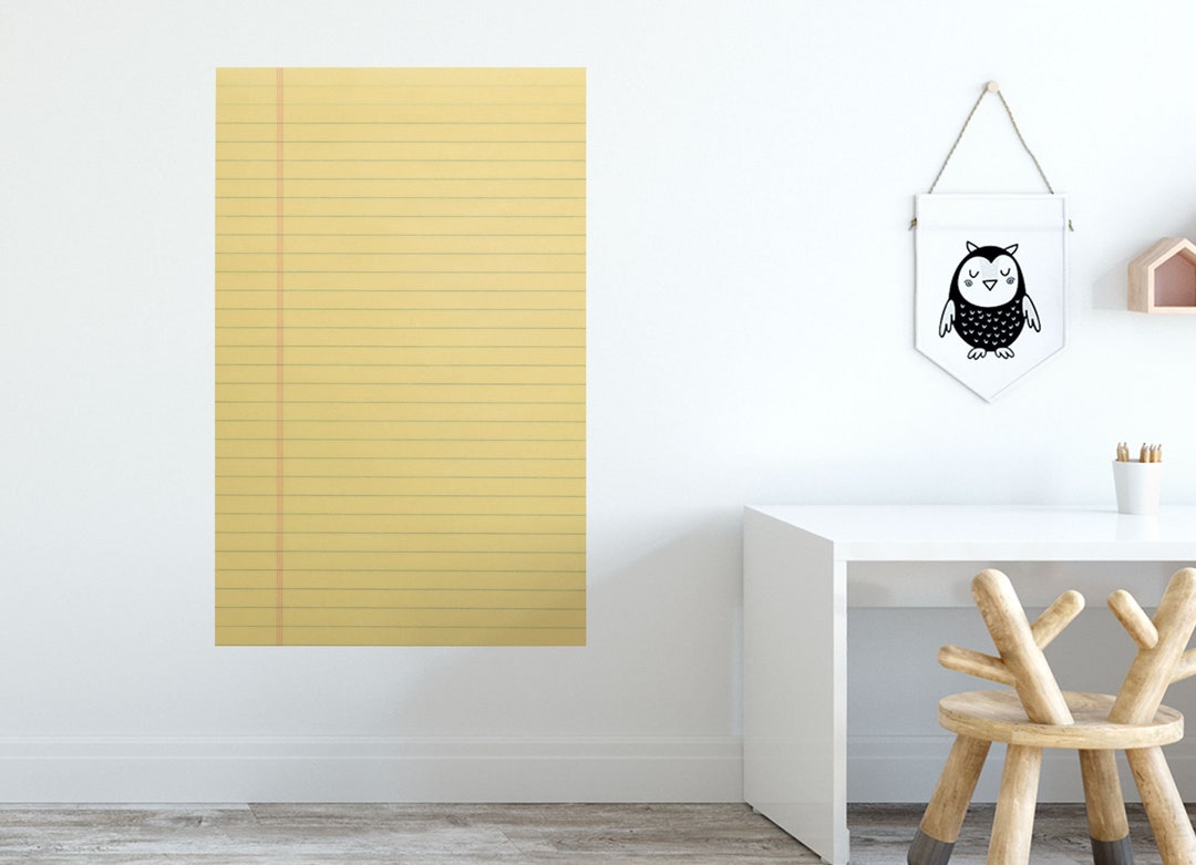 Notepad Dry Erase Poster, Peel and Stick Dry Erase, Note Taking